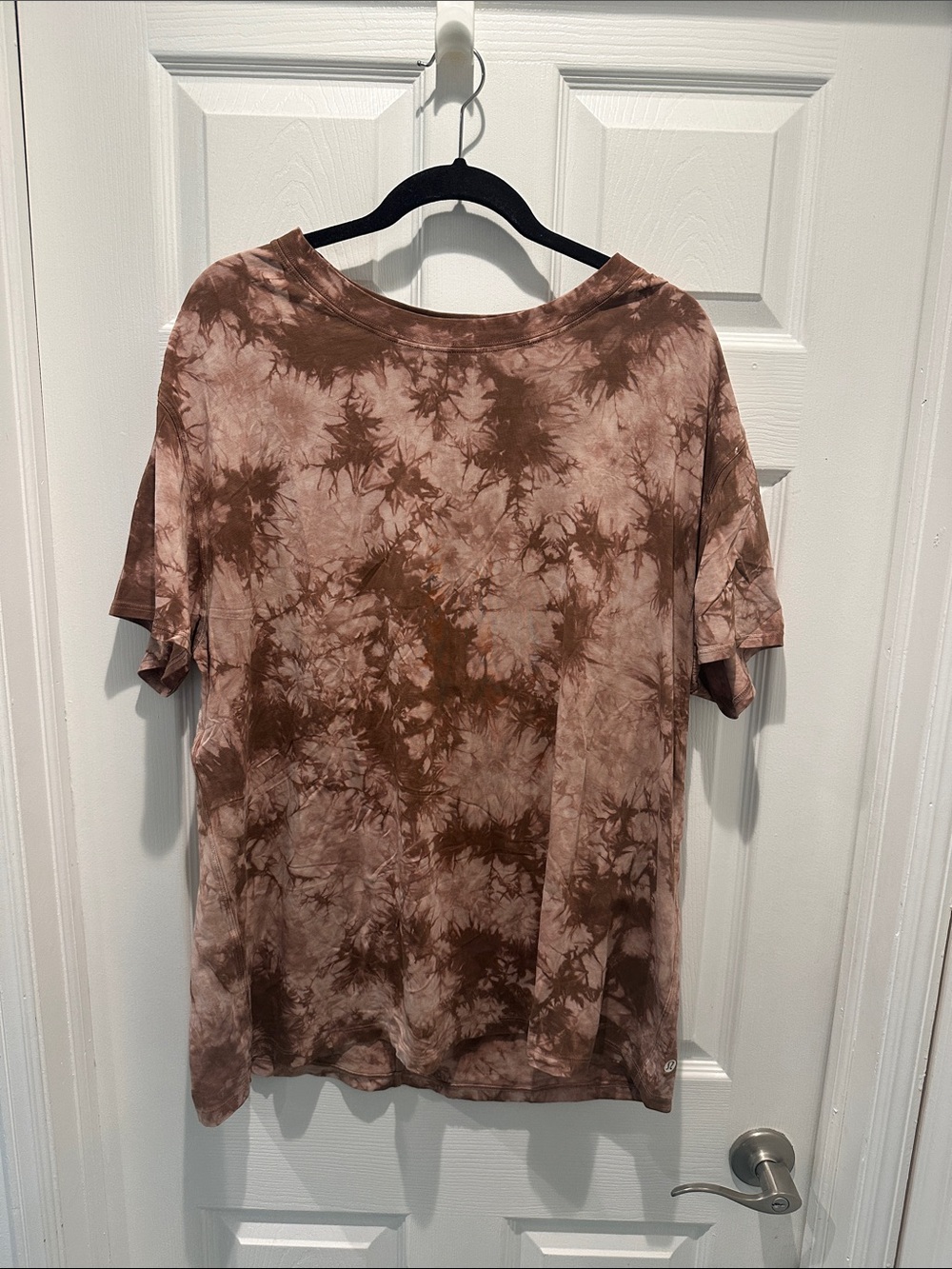 lululemon athletica Brown Tie-Dye Short Sleeve Tee Size 14
